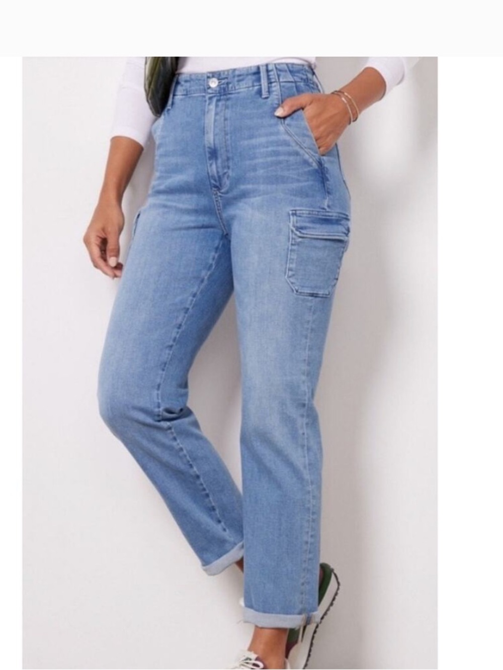PAIGE Drew Cargo Pockets Stretch
Denim Jeans suli blue 28